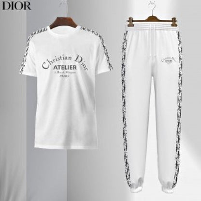 Christian Dio r Imported Black Super Premium Track Suit With Brand Carry Bag F1457-BL