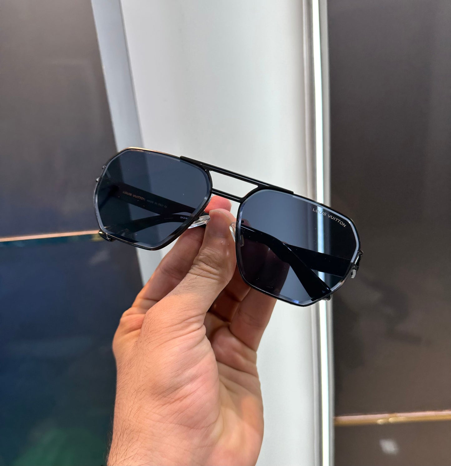 Loui s Vuitto n 599 All Black Ultimate Luxury Shade With Original Packaging